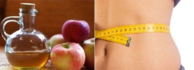 O vinagre de mazá pode axudar a perder peso na casa